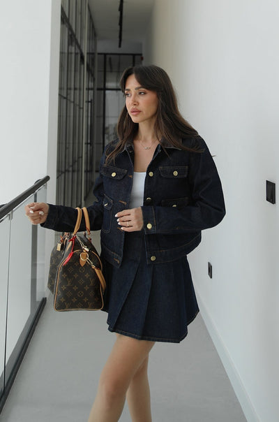DENIM SET "AMORE" – DARK INDIGO