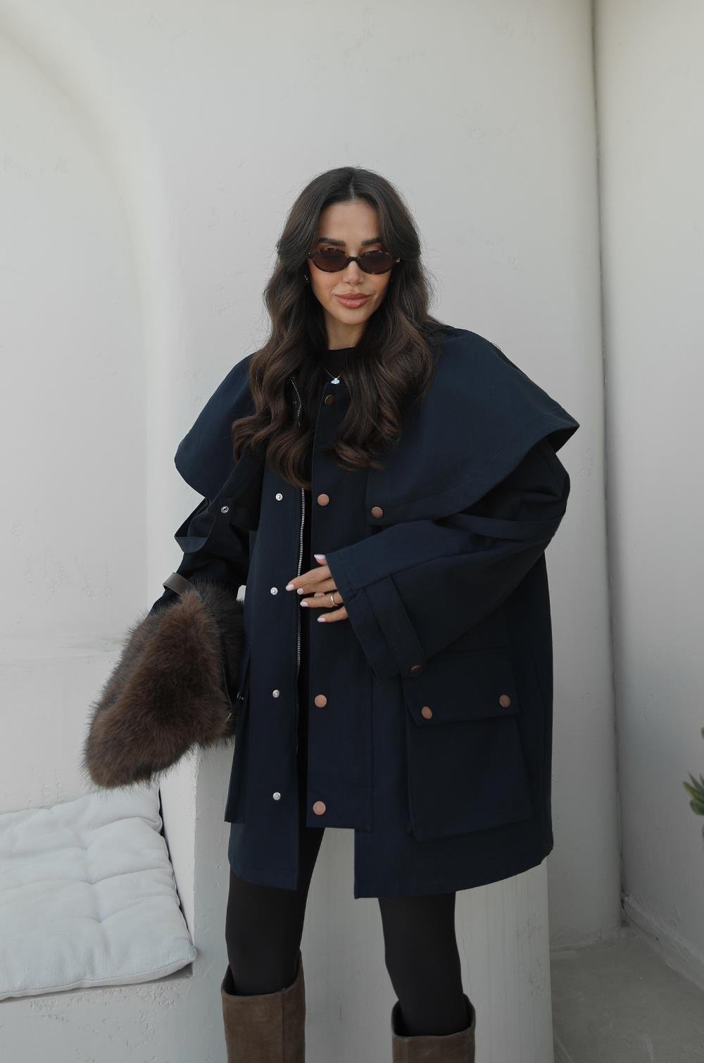 FH Cape Utility jakna navy blue – Fashion Hunter, pogled 1
