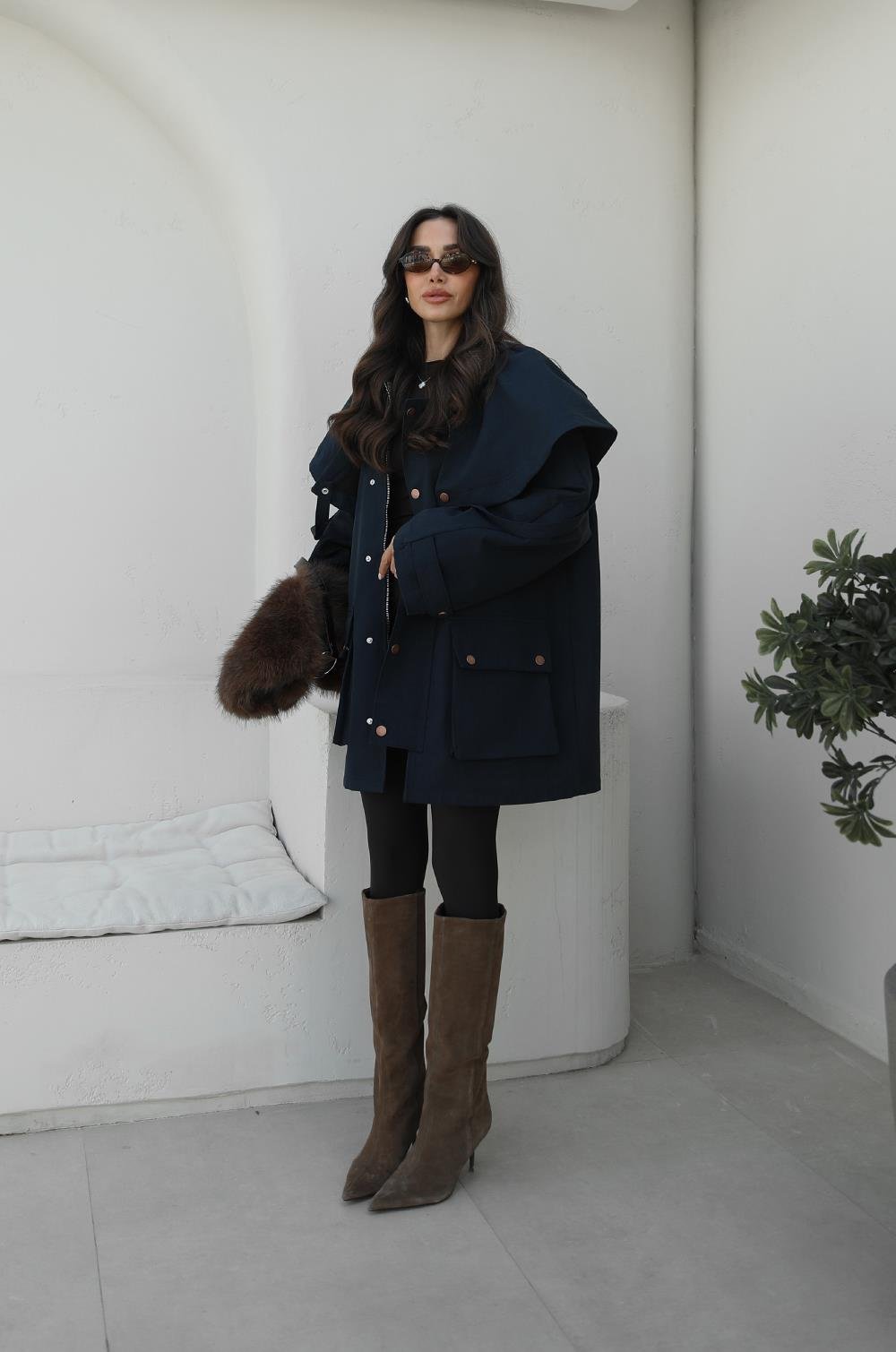 FH Cape Utility jakna navy blue – Fashion Hunter, pogled 3