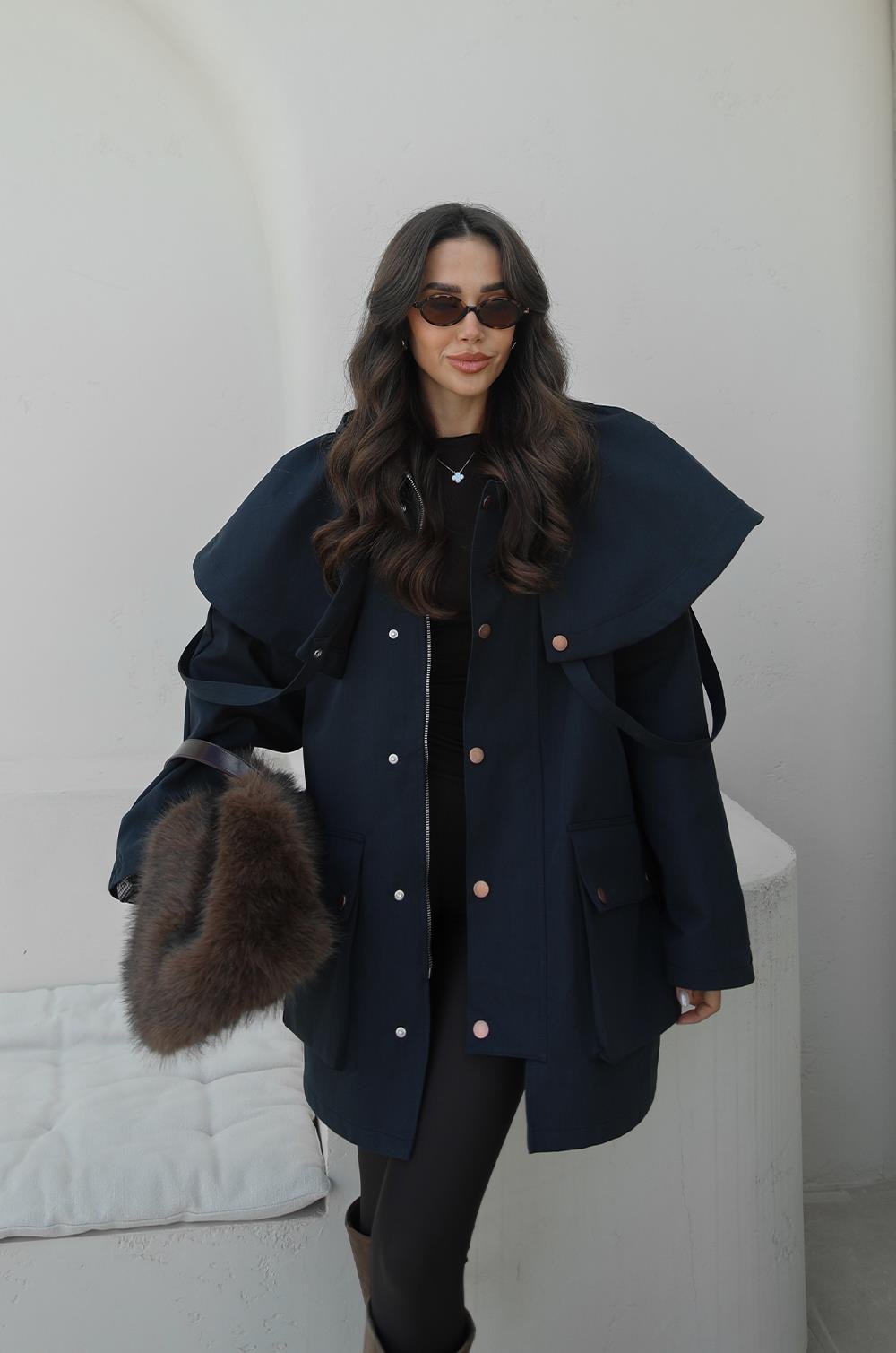 FH Cape Utility jakna navy blue – Fashion Hunter, pogled 2