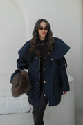 FH Cape Utility jakna navy blue – Fashion Hunter, pogled 2