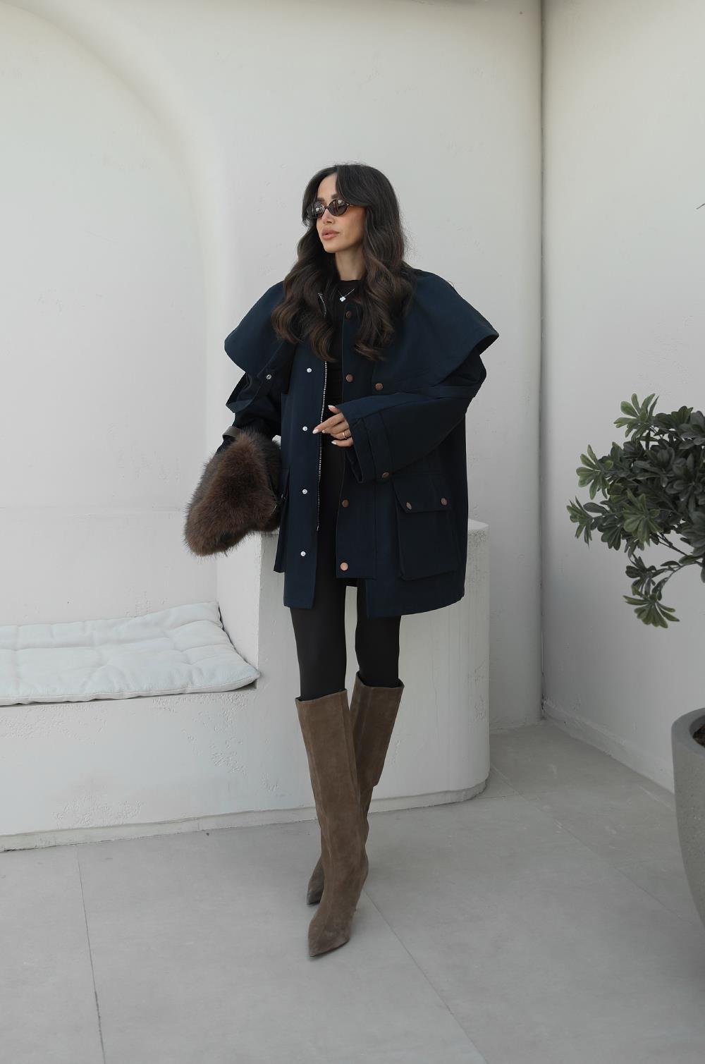 FH Cape Utility jakna navy blue – Fashion Hunter, pogled 4
