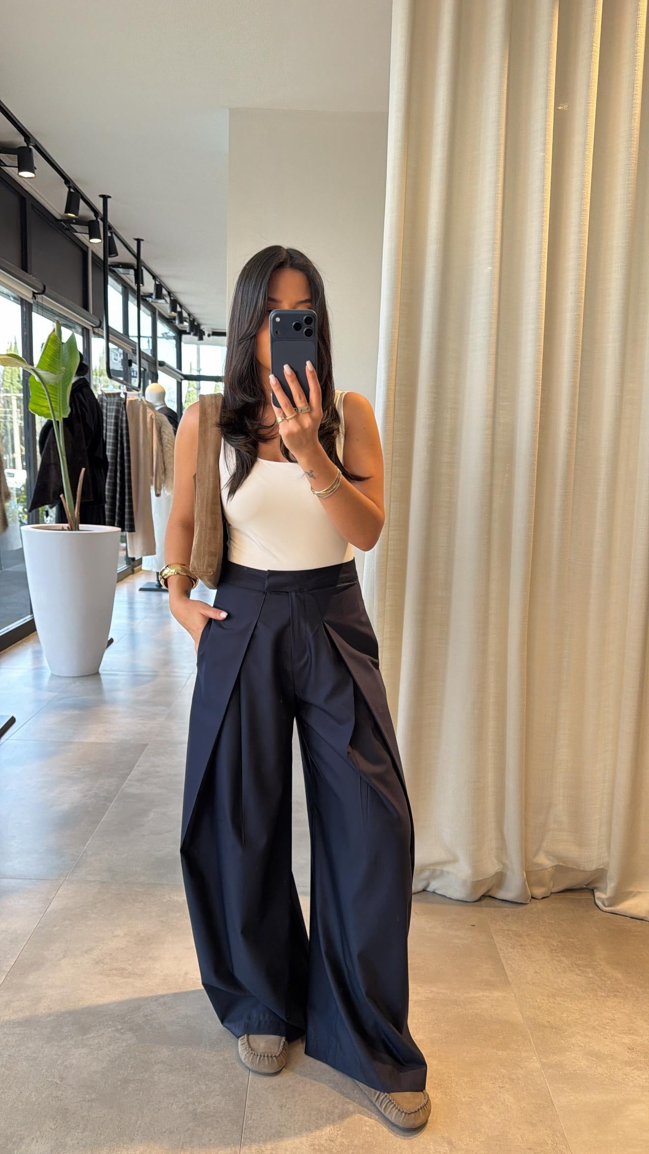 WIDE LEG PREMIUM PANTALONE TEGET