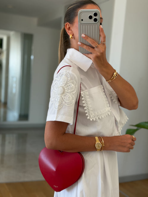 Cotton Lace White Set