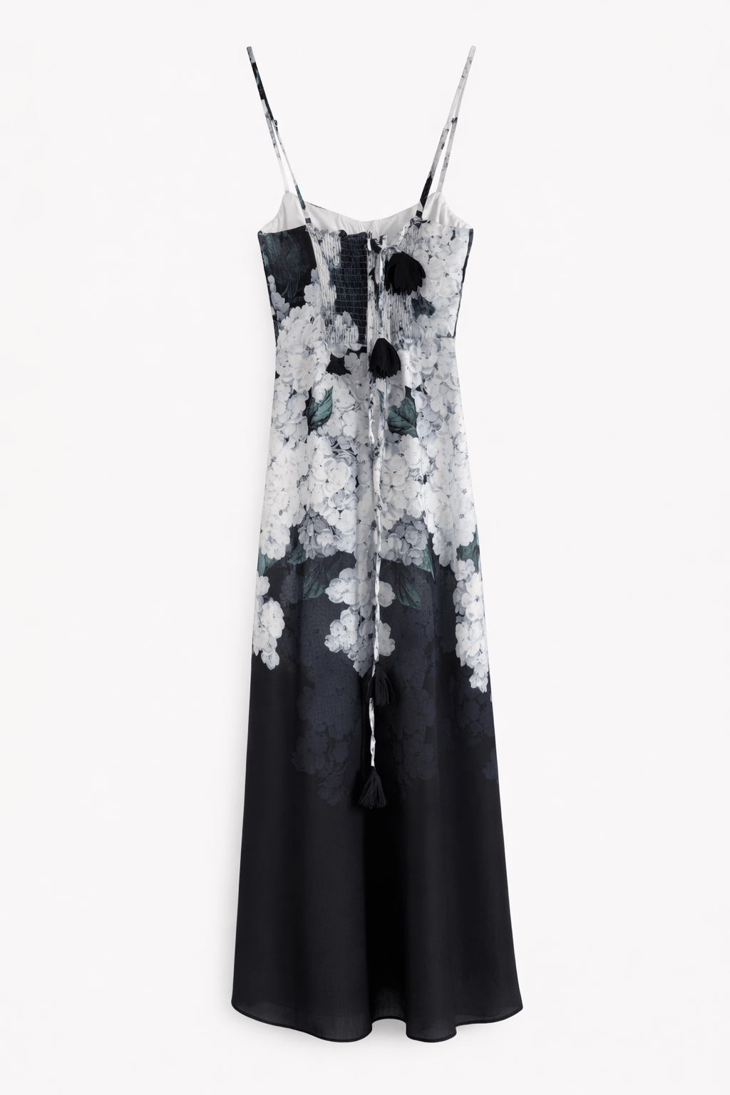 Floral Bustier Dress - Black & White