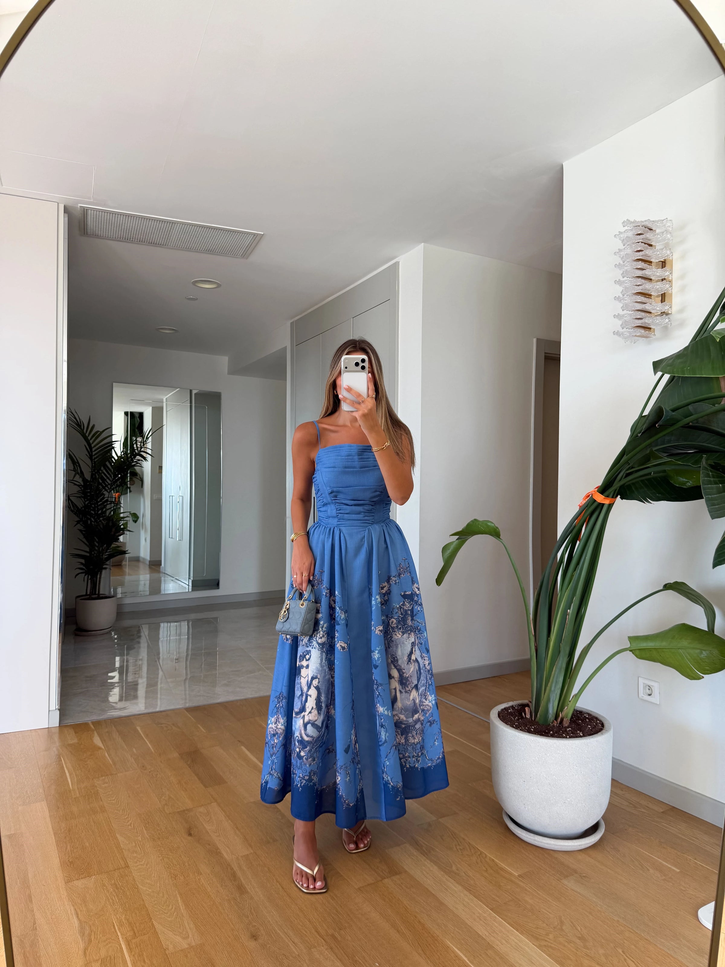 Premium Azure Muse Midi Haljina