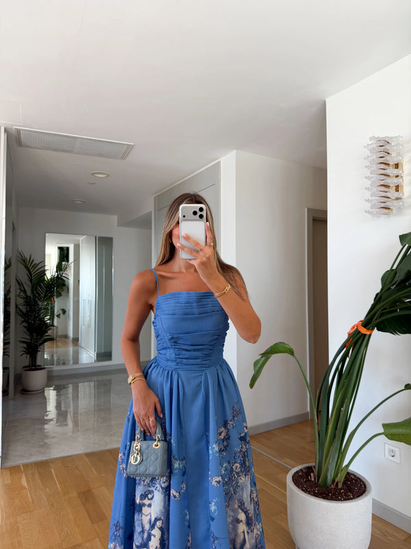 Premium Azure Muse Midi Haljina