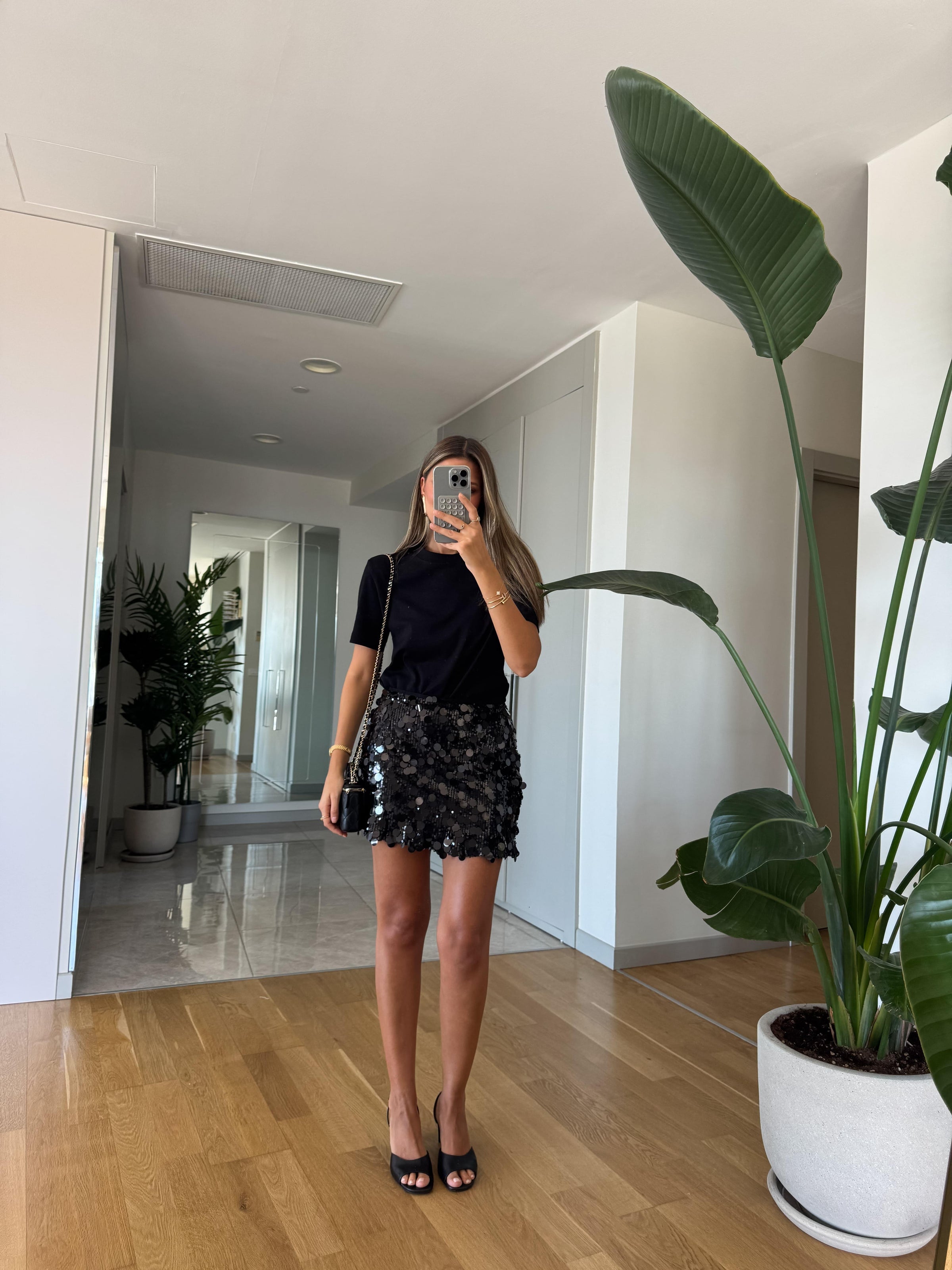 Midnight Spark Mini Skirt