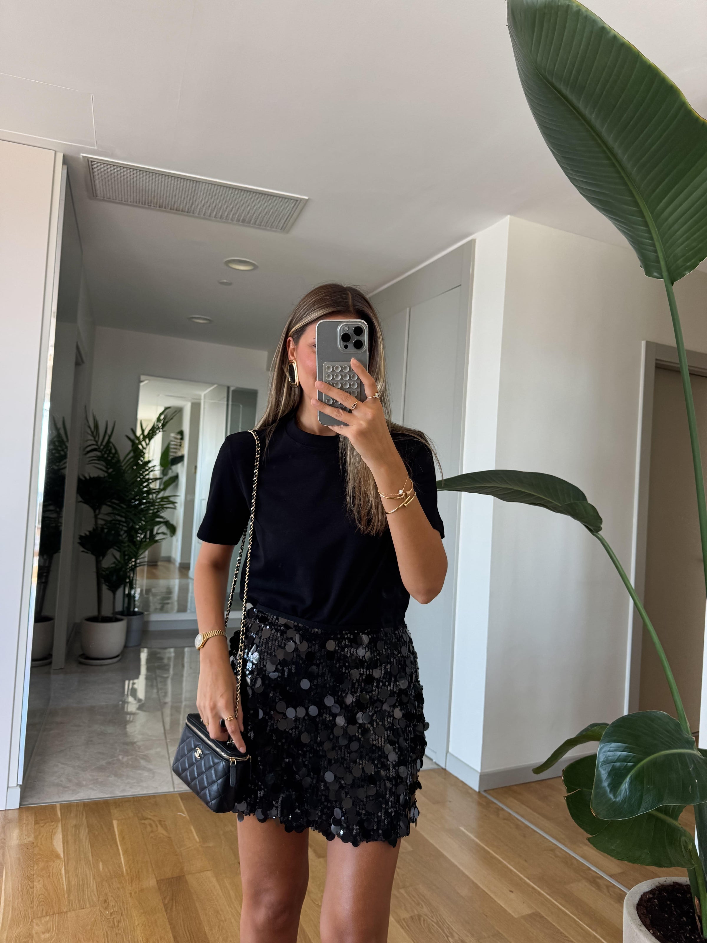 Midnight Spark Mini Skirt