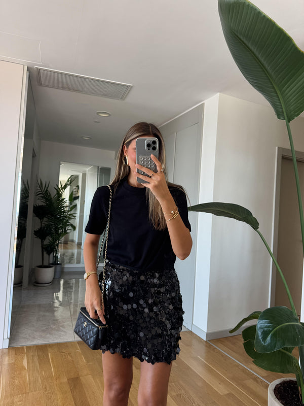 Midnight Spark Mini Skirt