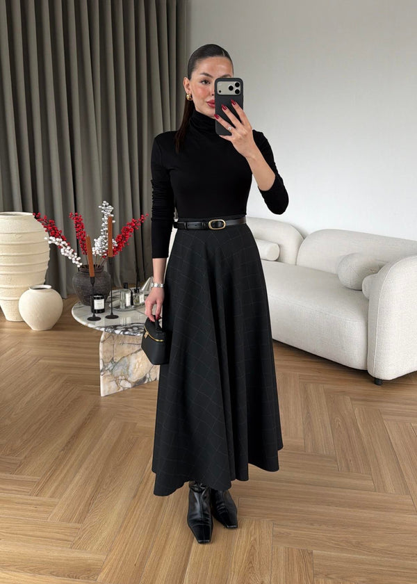 REFINA MIDI SUKNJA CRNA