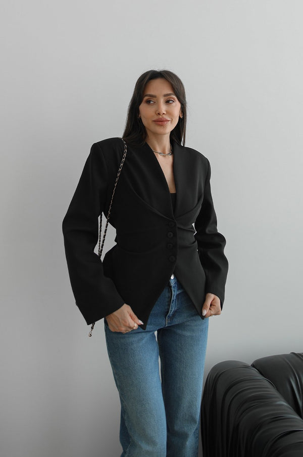 Black Sculp blejzer