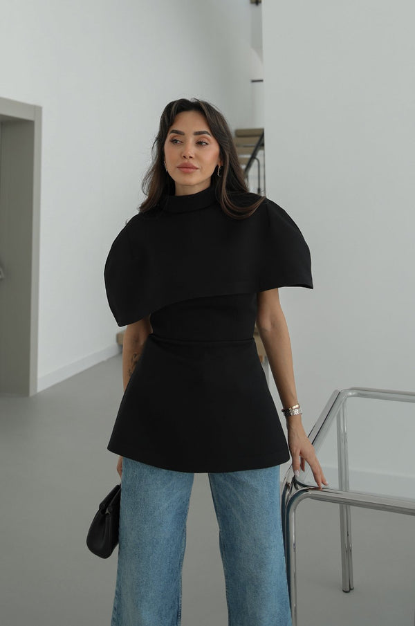 Modular Cape Bluza Crna