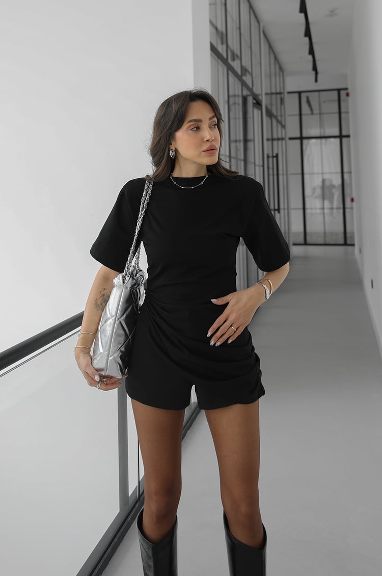 Designer Twist Cotton T-Shirt White