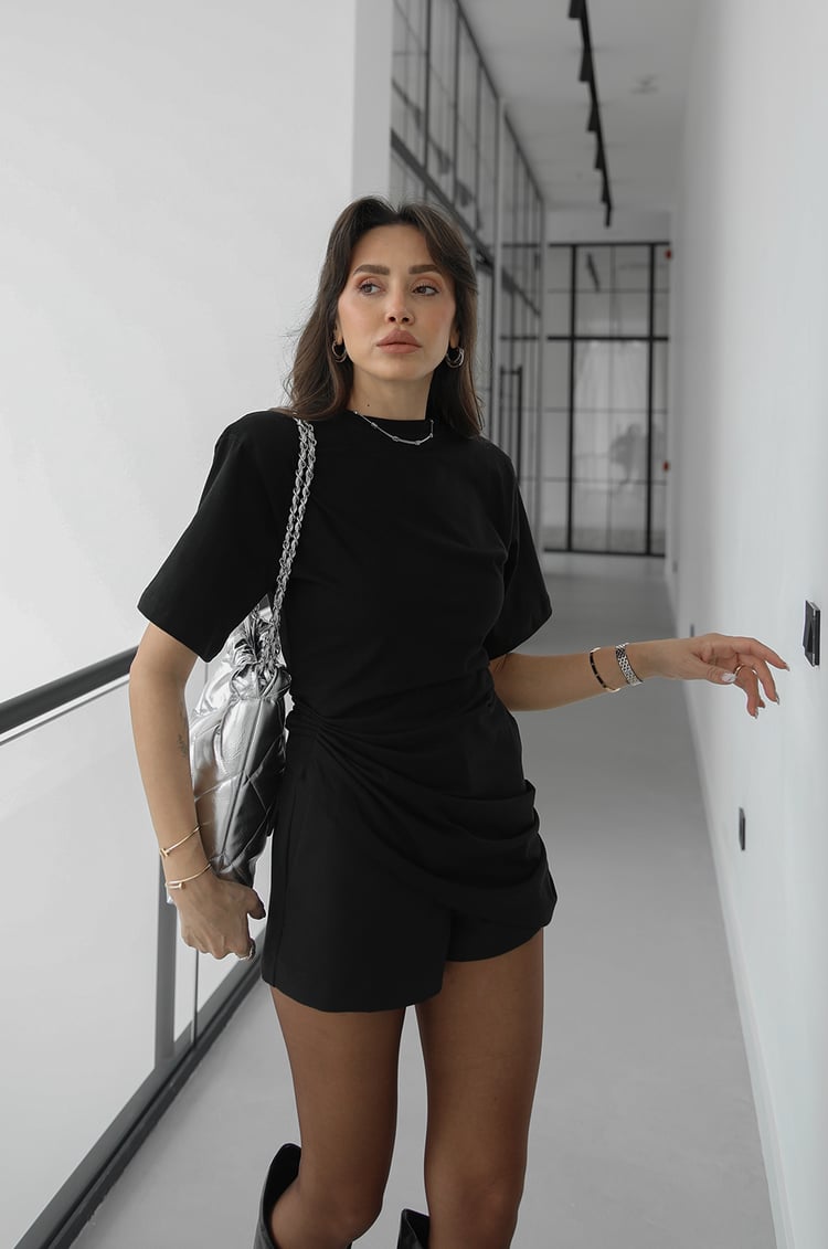 Designer Twist Cotton T-Shirt White