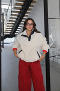 Teddy Bear Fleece Sweatshirt Ecru — fotografija 1