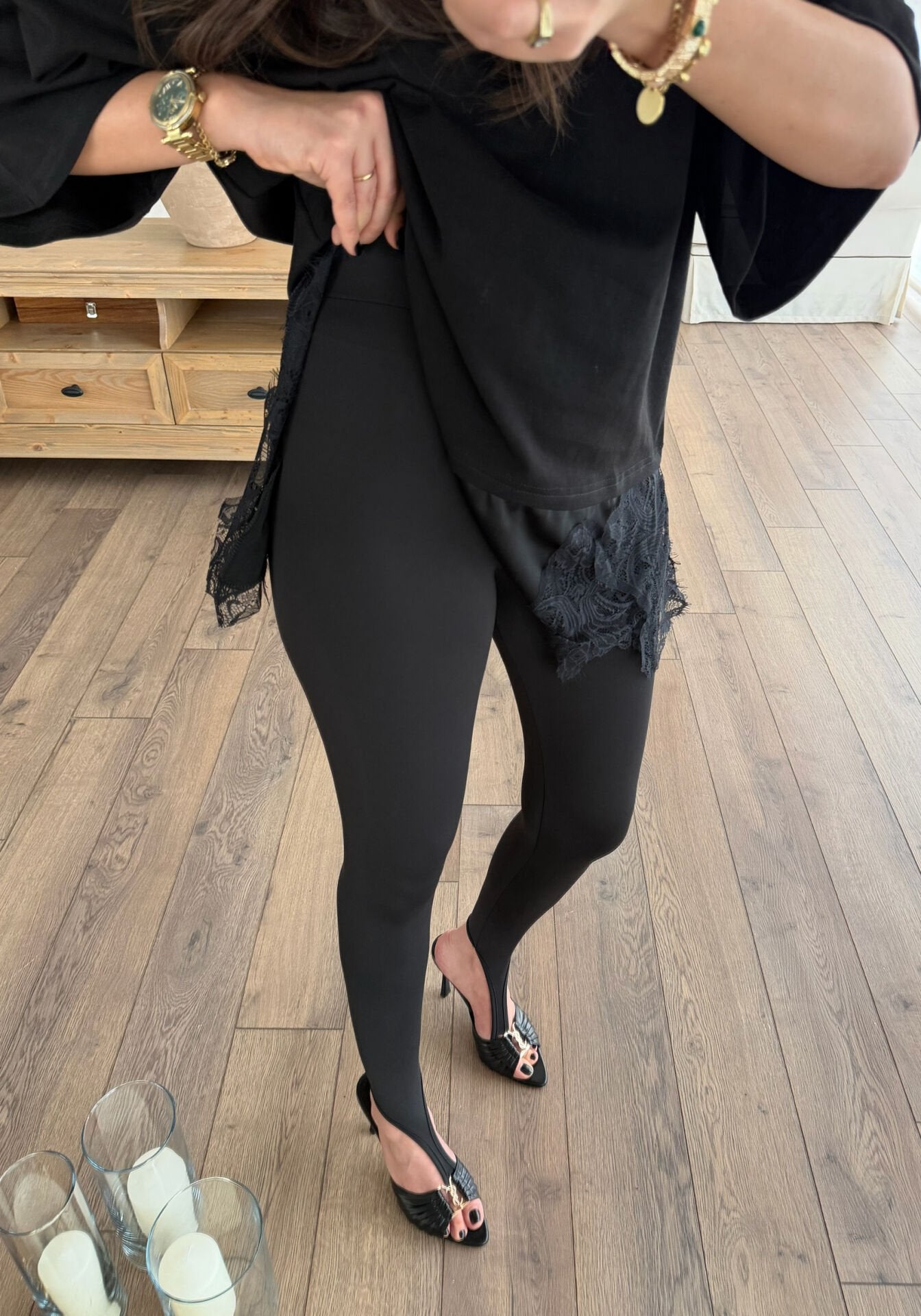 Stirrup New Leggings  - crna boja