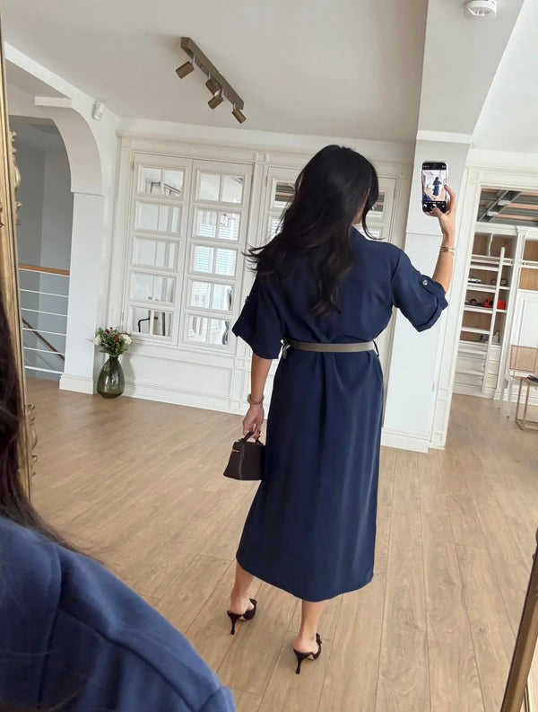 HARPER HALJINA MIDI - NAVY BLUE