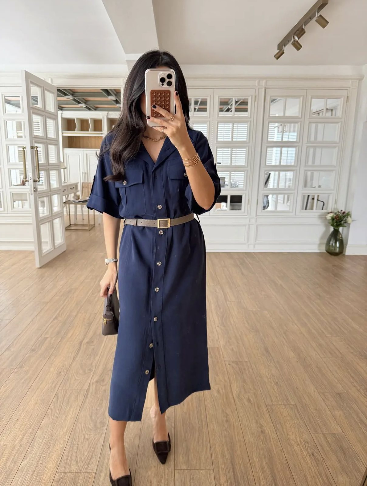 HARPER HALJINA MIDI - NAVY BLUE