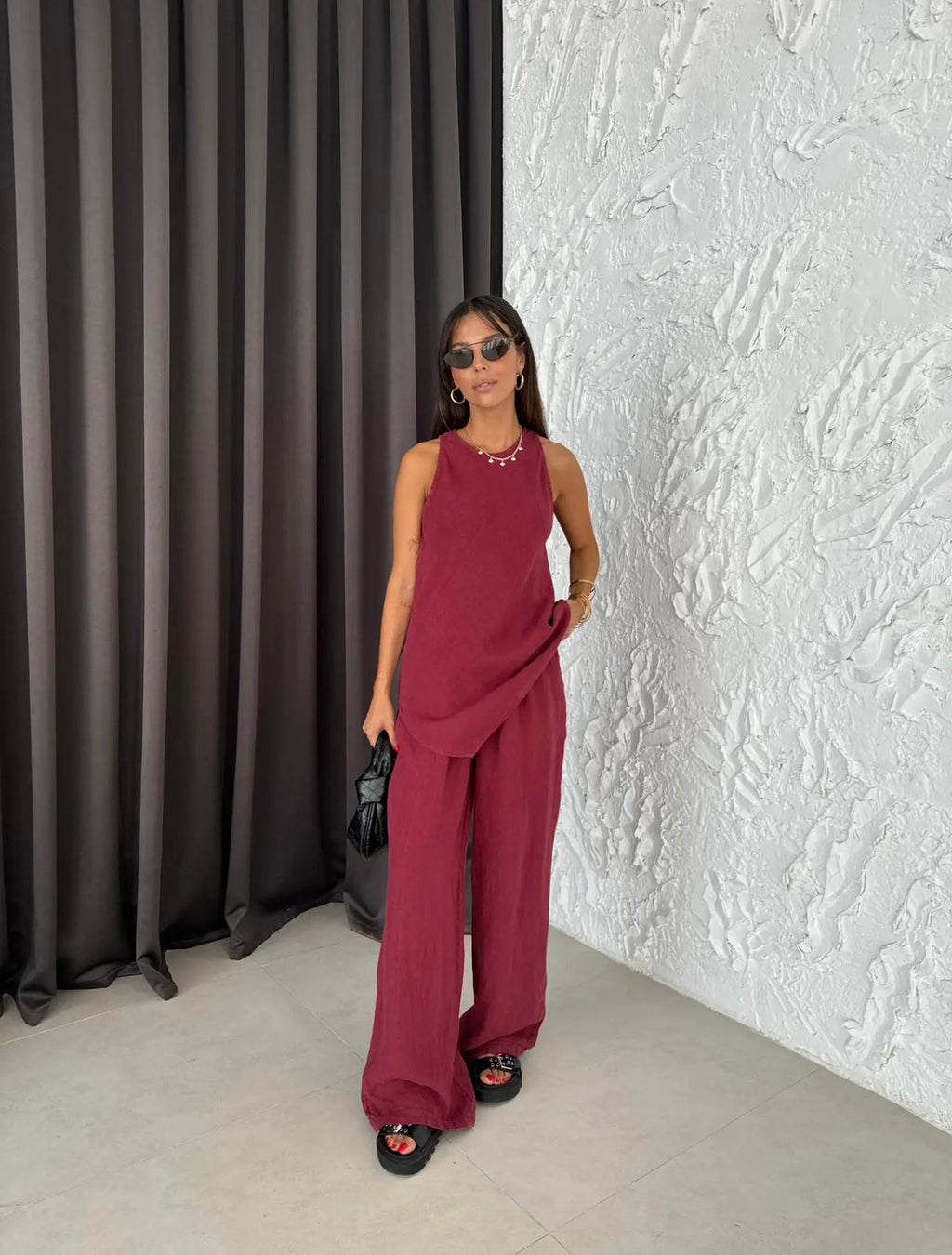 Linéa Luxe Komplet Clean Burgundy