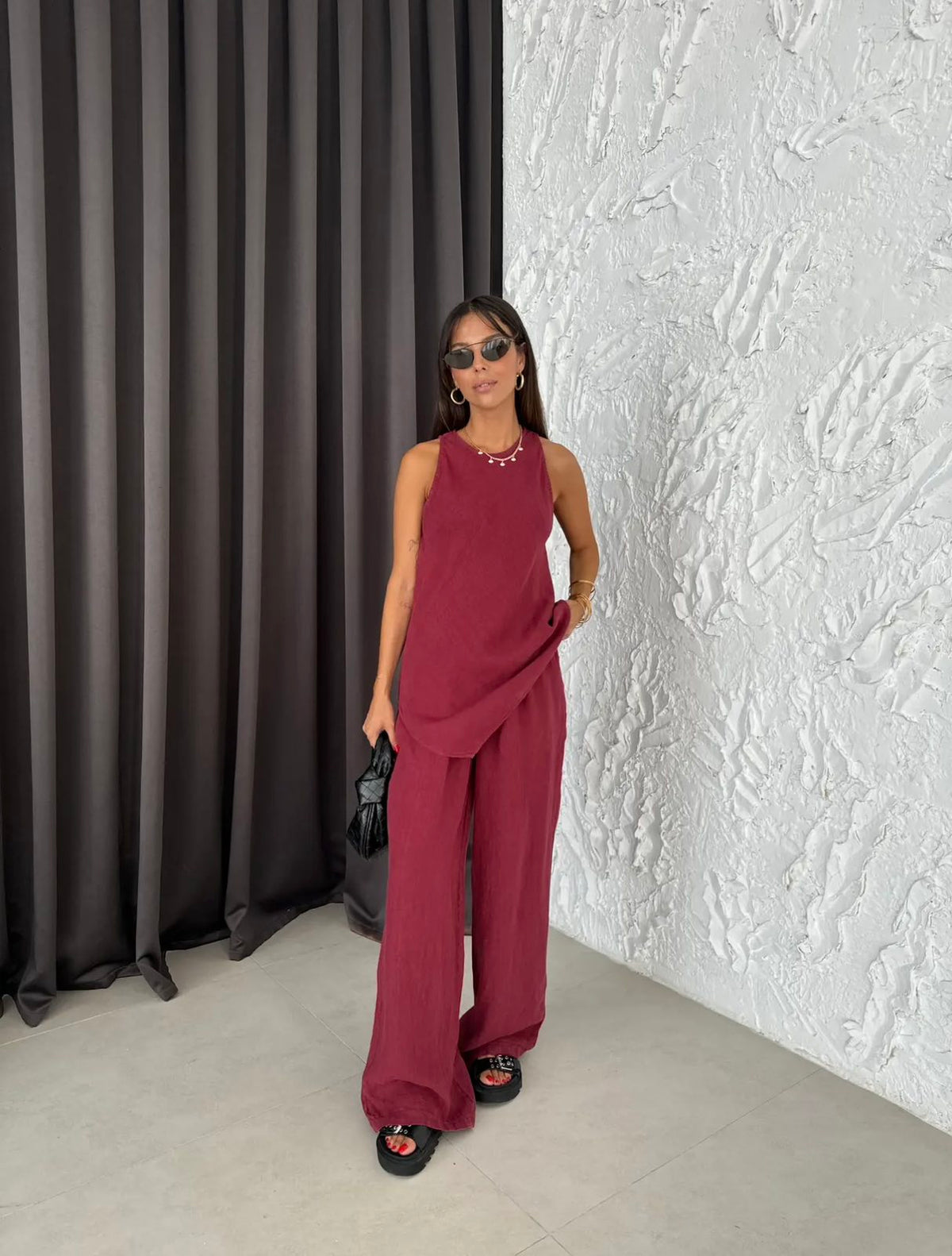 Linéa Luxe Komplet Clean Burgundy