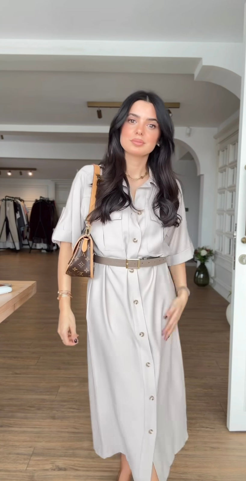 HARPER HALJINA MIDI - NUDE