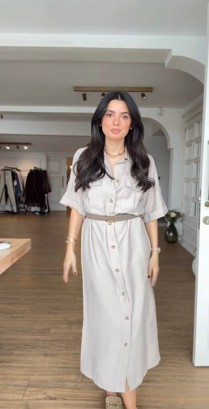 HARPER HALJINA MIDI - NUDE