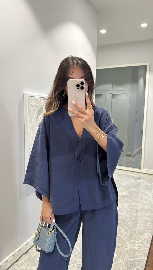 BUTTON SET - navy blue