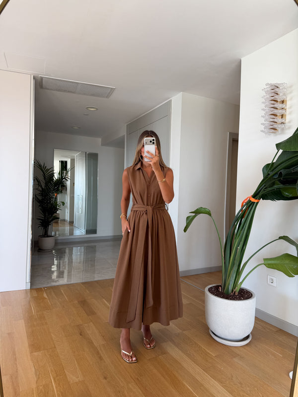 Wendy Linen Blend Sleeveless Shirt Haljina - više boja
