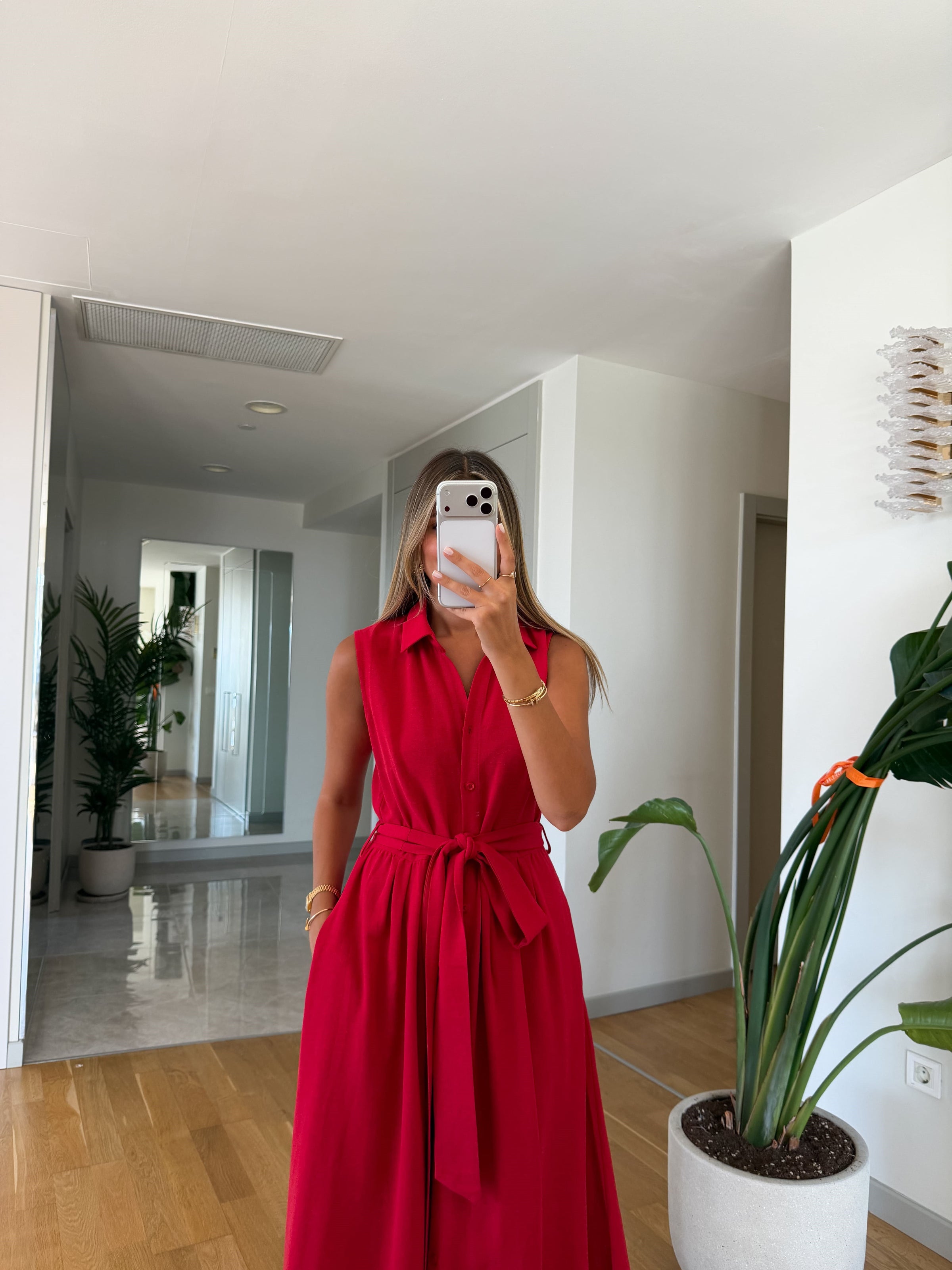 Wendy Linen Blend Sleeveless Shirt Haljina - više boja
