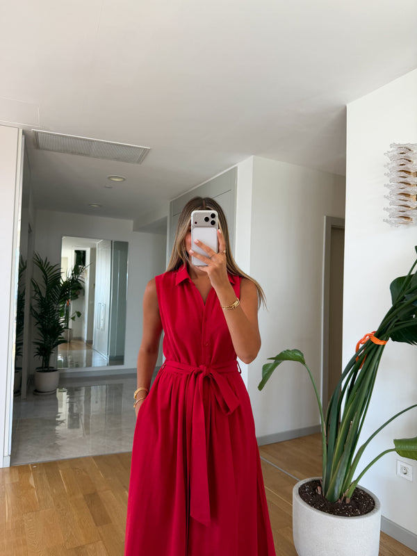 Wendy Linen Blend Sleeveless Shirt Haljina - više boja
