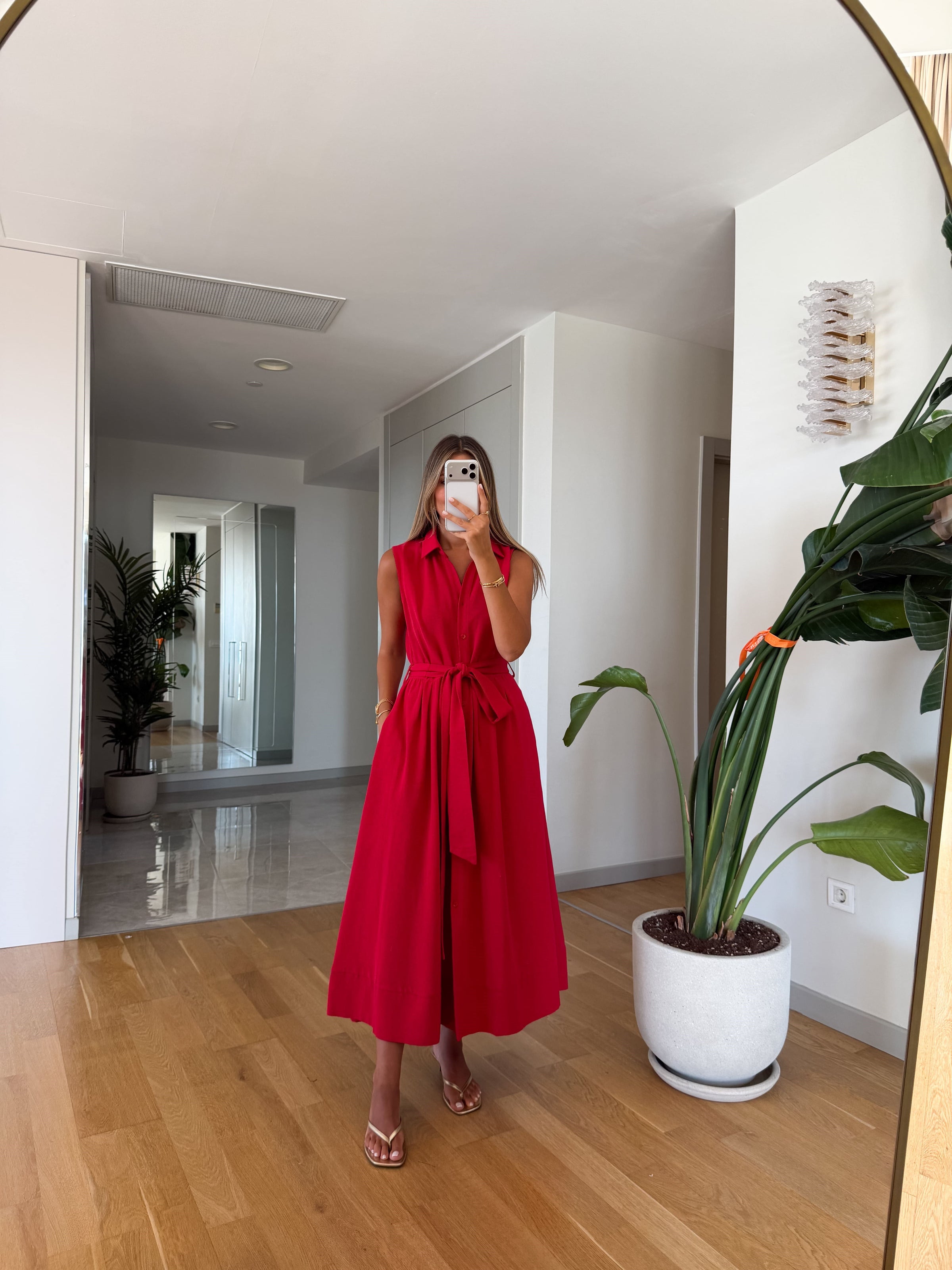 Wendy Linen Blend Sleeveless Shirt Haljina - više boja