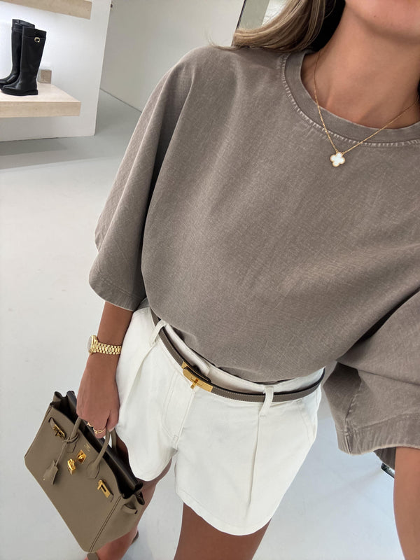 The Signature Taupe Tee