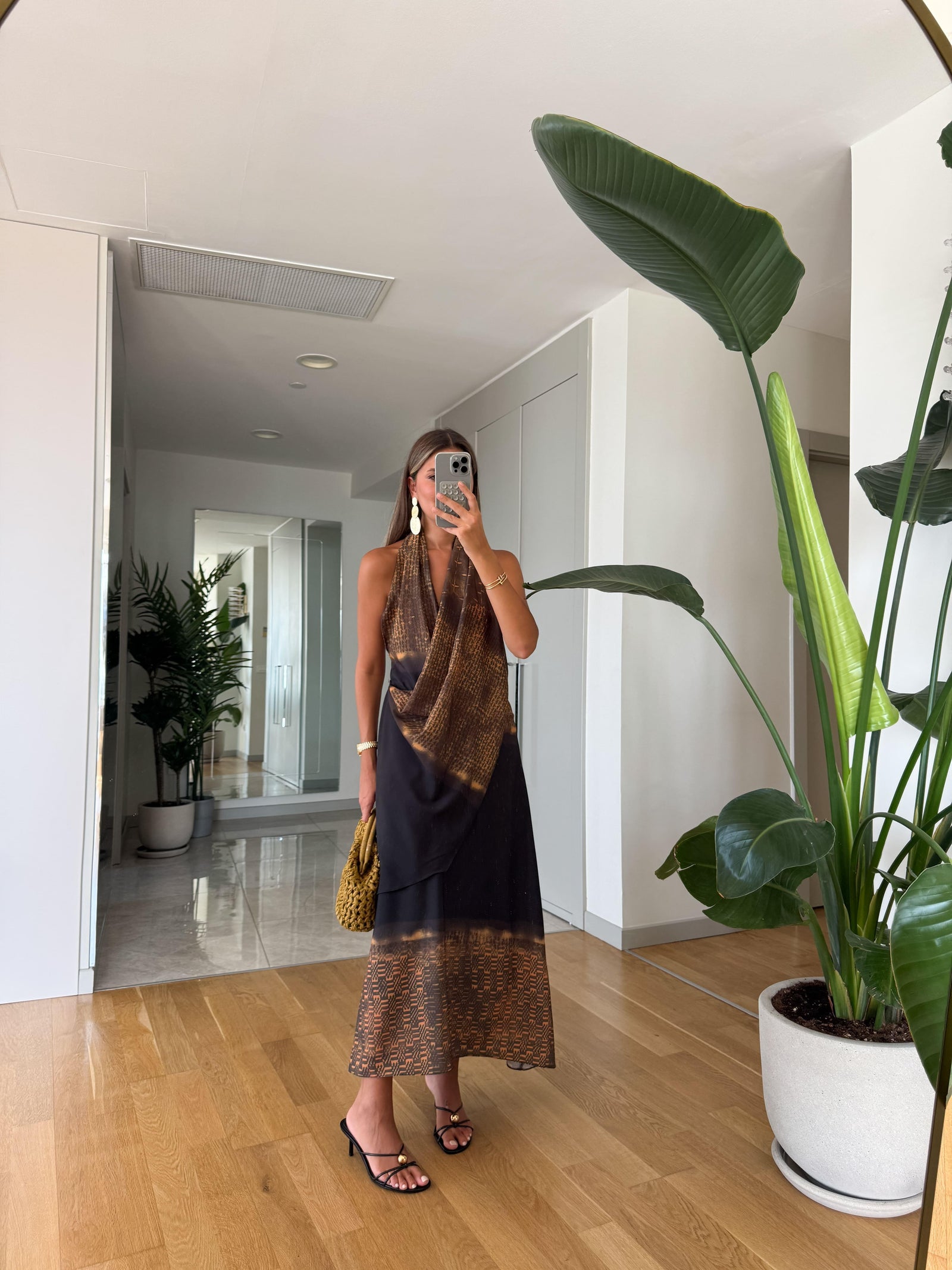 Golden Ombré Wrap Haljina