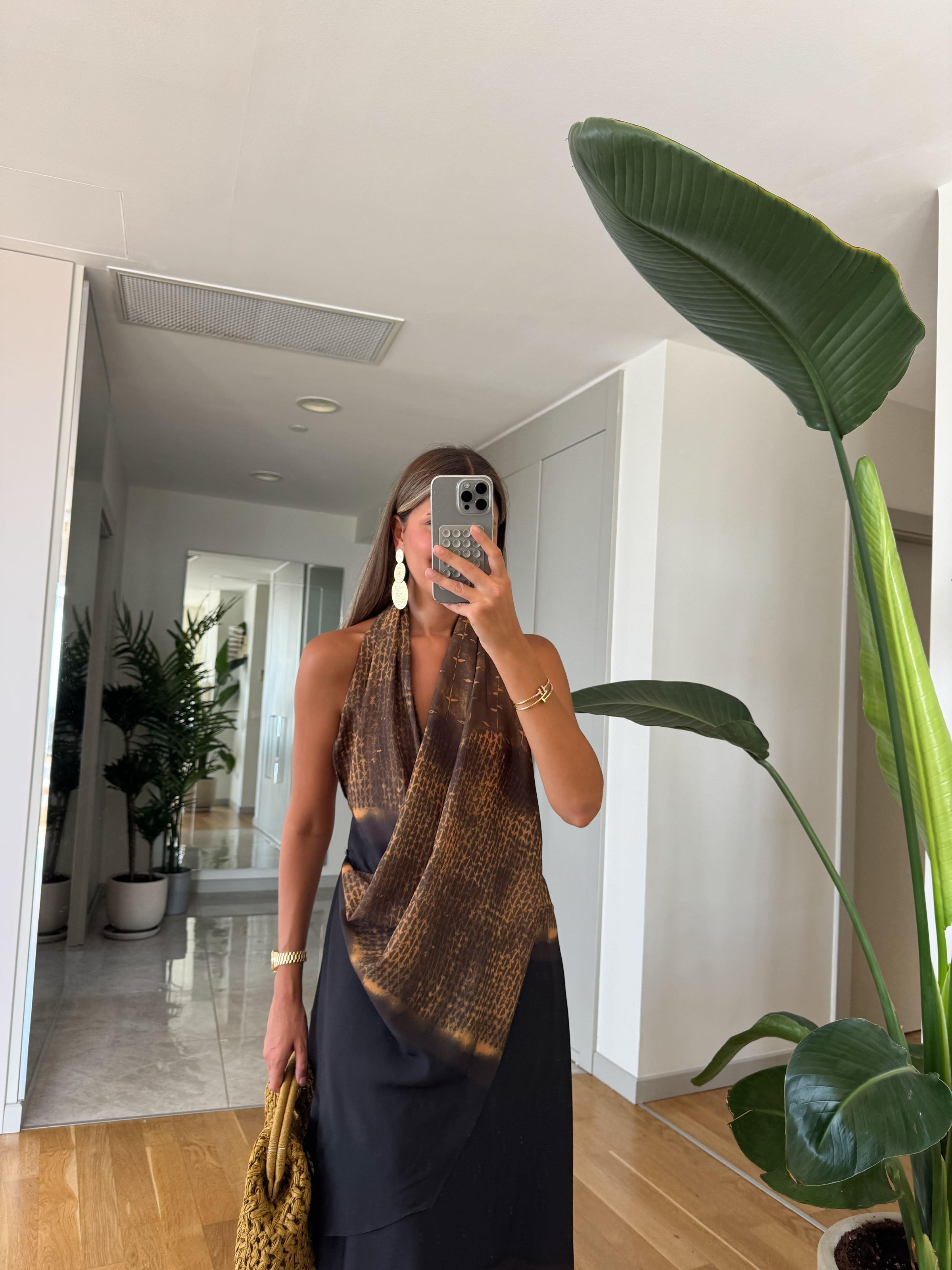 Golden Ombré Wrap Haljina