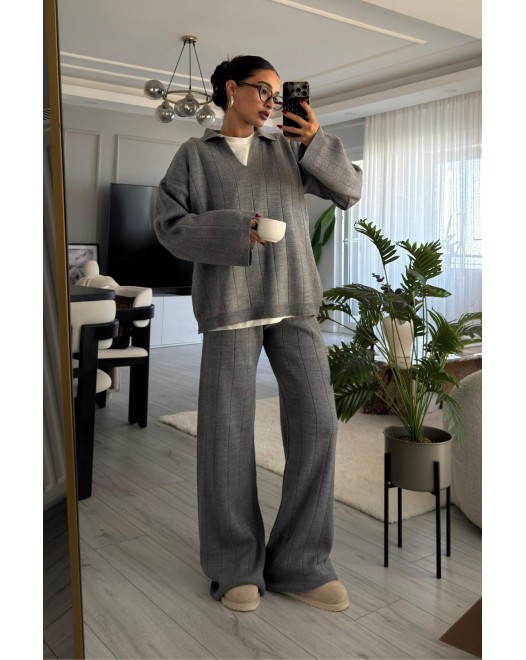 KNITWEAR SET GREY NEW