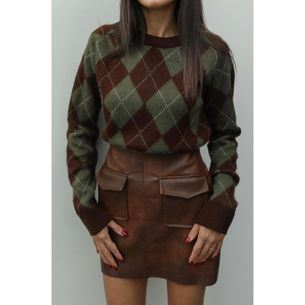 ROMBOIDINI DŽEMPER OLIVE GREEN