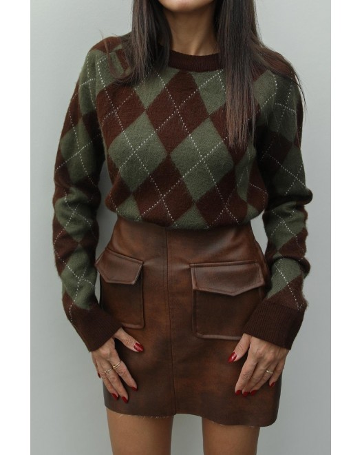 ROMBOIDINI DŽEMPER OLIVE GREEN