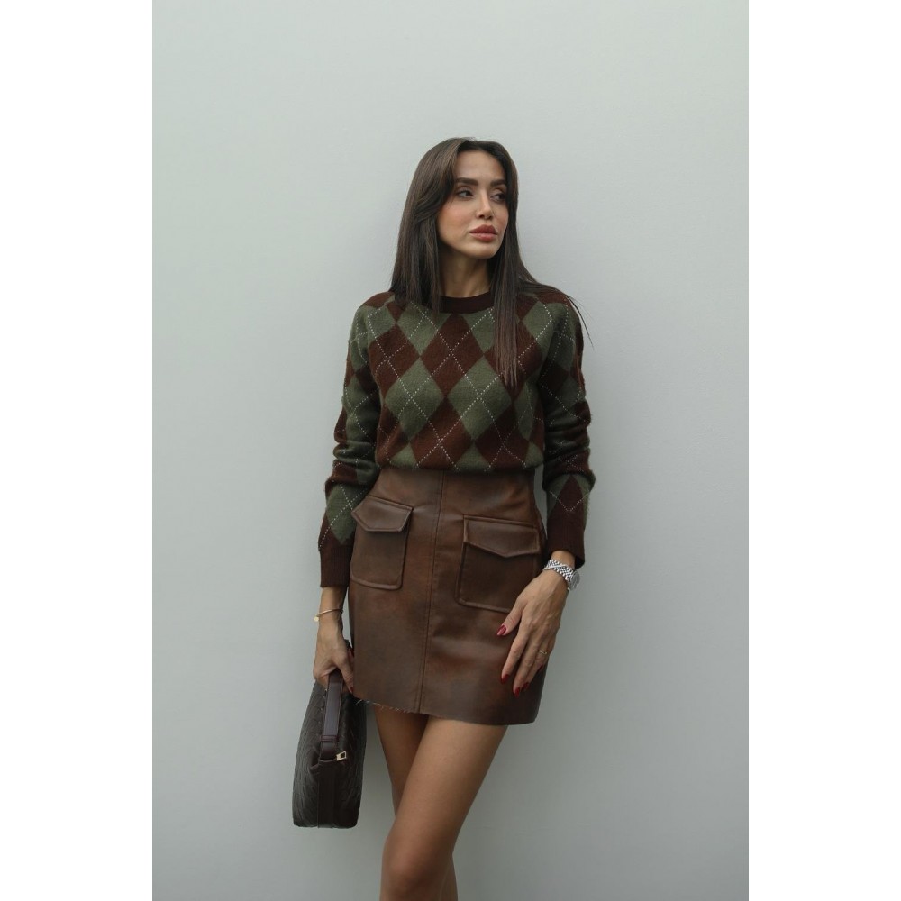 ROMBOIDINI DŽEMPER OLIVE GREEN