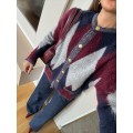 Bordeaux Geometry Knit
